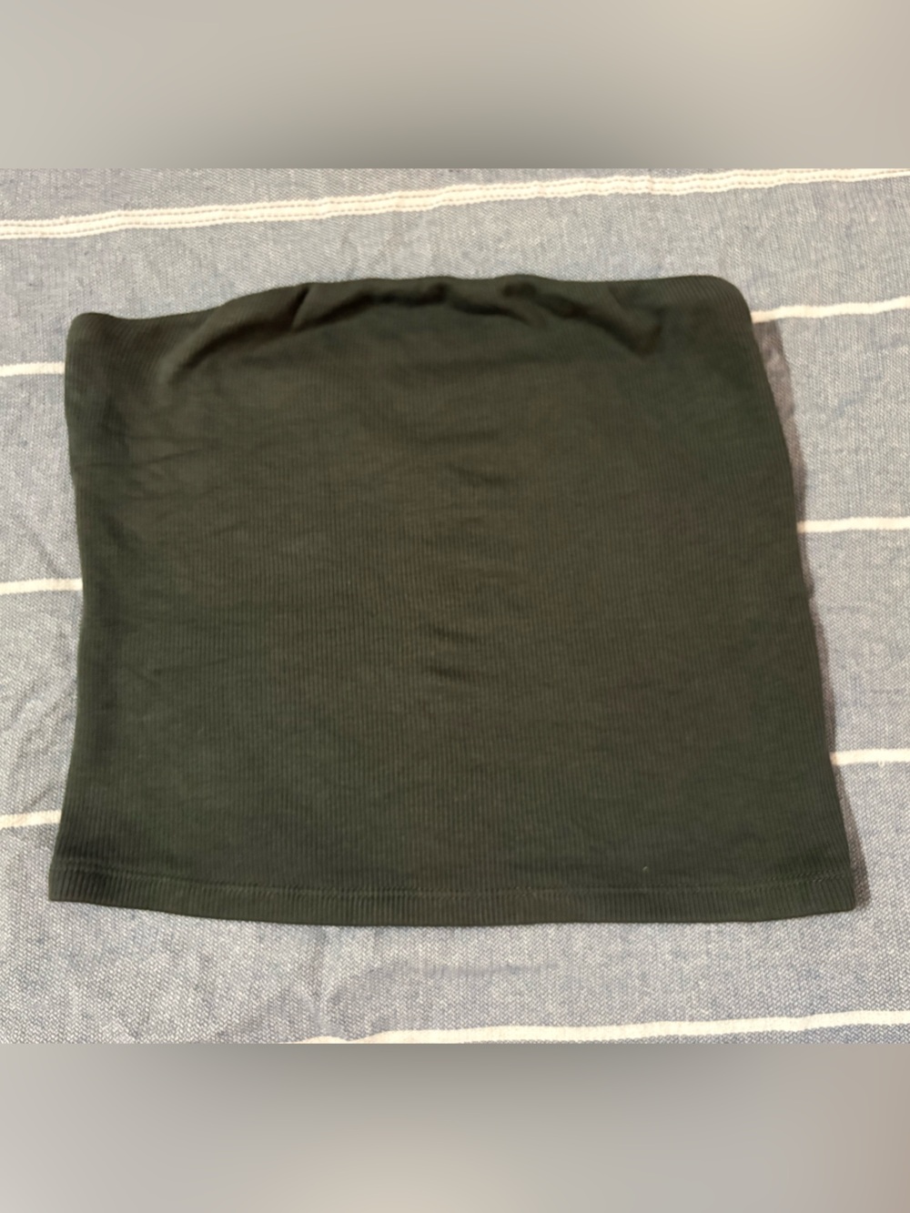 Women’s Ribbed Olive Green Tube Top